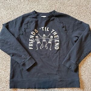 Goodfellow & Co Black Skeleton Graphic Sweatshirt